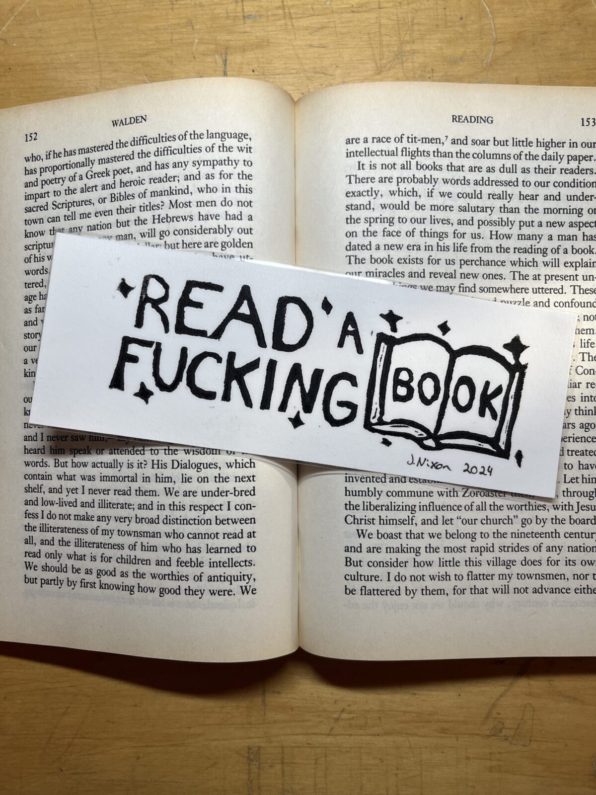 Read a Fucking Book (Bookmark)