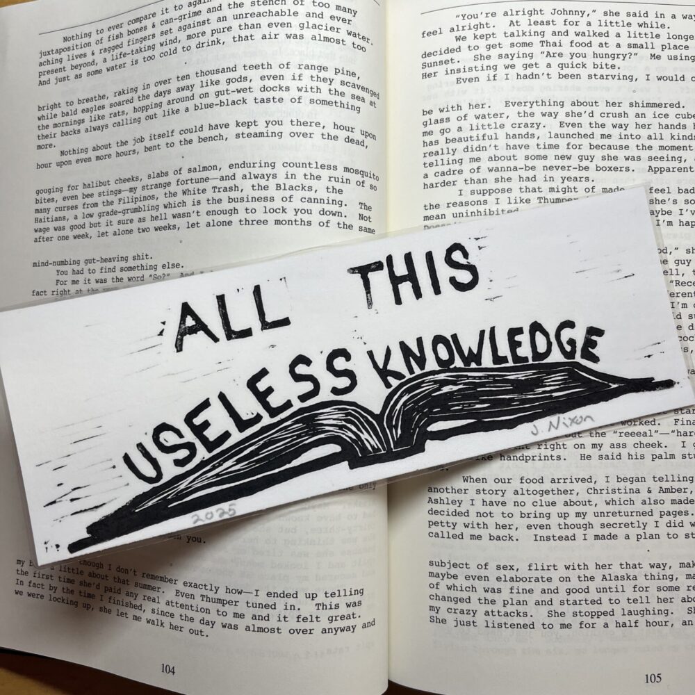 All This Useless Knowledge (Bookmark)