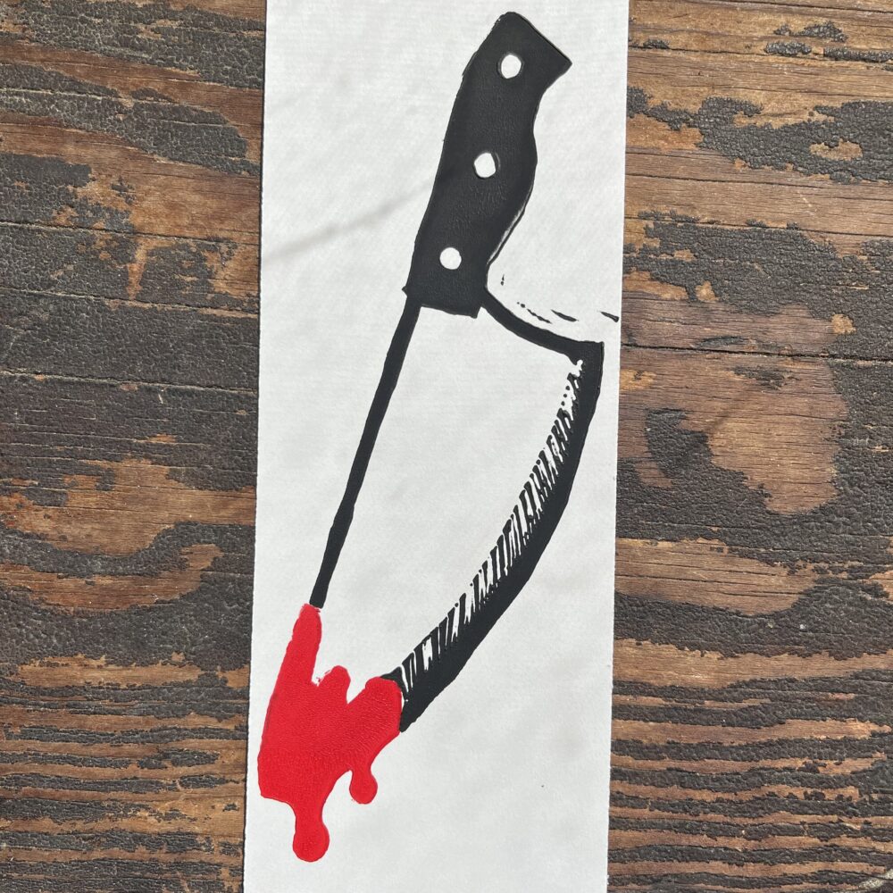 Bloody Knife (Bookmark)