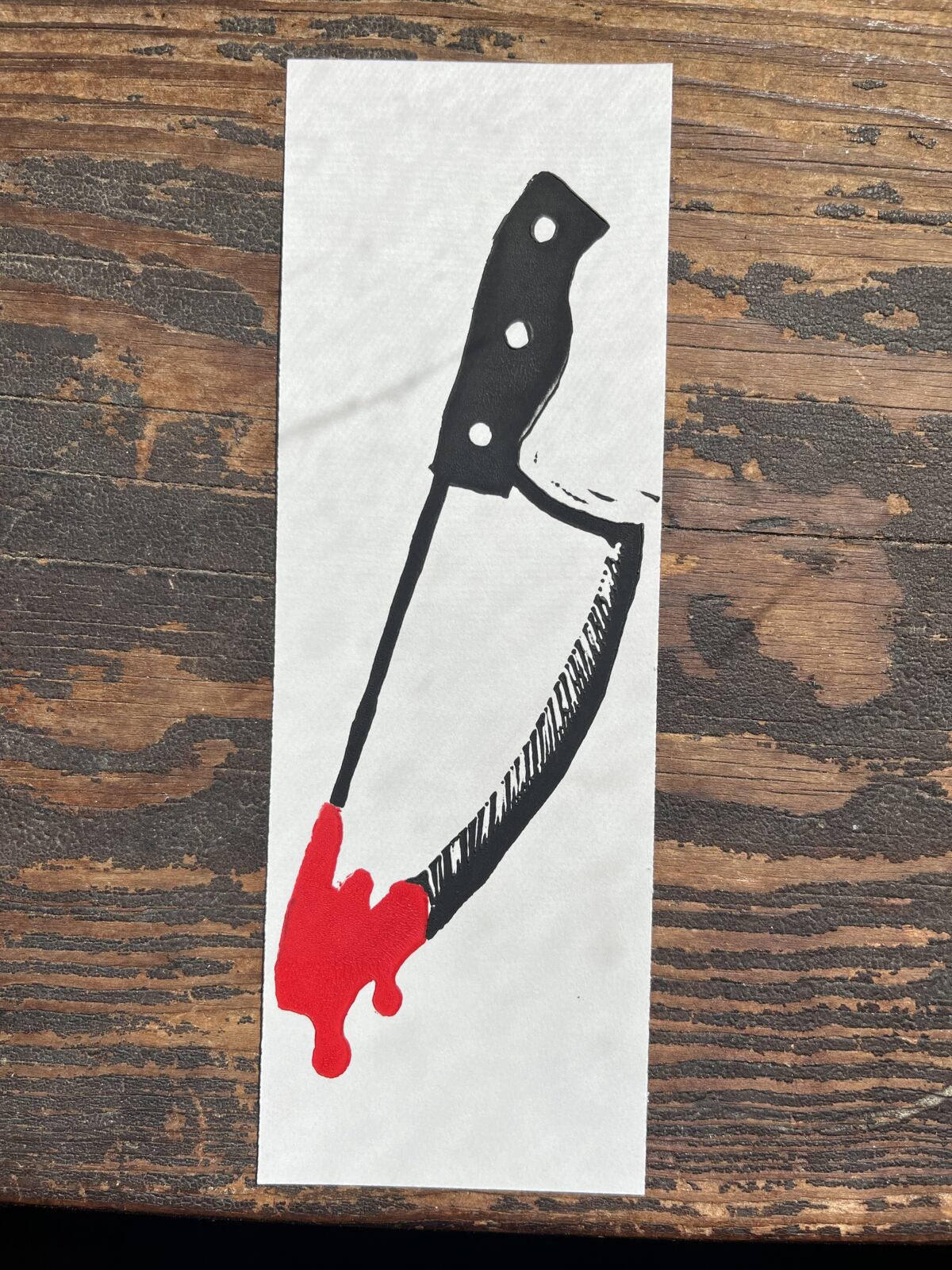 Bloody Knife (Bookmark)